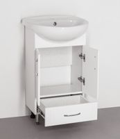 Тумба под раковину Style Line Эко Стандарт 9 1 Б Канны 50 Белый глянец арт-ЛС-00000096 — фото 4, Тумбы под раковину