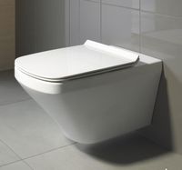 Унитаз Duravit Rimless подвесной с сиденьем Микролифт арт-45510900A1 — фото 2, Подвесные унитазы