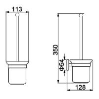 Ершик для унитаза Creavit Ducky Синий арт-BR20216B — фото 2, Ершики для унитаза
