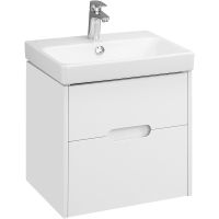 Тумба под раковину Aquaton Оливия 55 подвесная Белая матовая арт-1A254201OL010 — фото 1, Тумбы под раковину