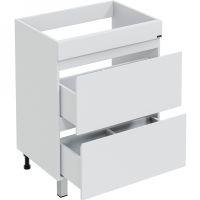 Тумба под раковину СанТа Марс 130 Белая арт-700316 — фото 3, Тумбы под раковину