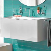 Тумба под раковиной Emco Vanity Units 120 подвесная Белая глянцевая арт-9583 274 21 — фото 1, Тумбы под раковину