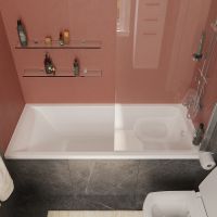 Шторка на ванну STWORKI Стокгольм GV-861 MT 60 3GW241TTKK000 профиль Хром матовый стекло прозрачное арт-449622 — фото 2, Неподвижные шторки для ванной