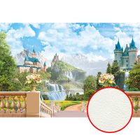 Фреска Ortograf Замки 30265 Фактура флок FLK Флизелин (4*2,7) Разноцветный, Замки/Водопады/Пейзаж арт-30265 (флок FLK) — фото 1, Фрески