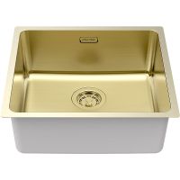 Кухонная мойка Paulmark Yuni 49 Uni Светлое золото арт-YU49-LG — фото 2, Кухонные мойки