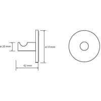 Крючок Bemeta Omega Хром арт-104206262 — фото 2, Крючки для полотенец
