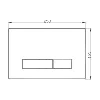 Клавиша смыва Point Меркурий Черная матовая Золото арт-PN44831BG — фото 2, Кнопки смыва
