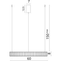 Подвесной светильник Divinare Renata Прозрачный Хром арт-1135/02 SP-36 — фото 4, Подвесные светильники