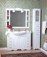 Тумба под раковину Бриклаер Анна 120 Белая глянцевая арт-4627125411458 — фото 6, Тумбы под раковину