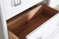 Комплект мебели для ванной ASB-Woodline Рома 80Н Белый арт-10855+27654+12221 — фото 3, Комплекты мебели для ванной