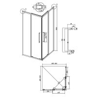Товар: Душевой уголок Grossman Cosmo 90х90 профиль Золото сатин стекло прозрачное арт-300.K33.02.9090.32.00 - фото 11 Душевой уголок Grossman Cosmo 90х90 профиль Золото сатин стекло прозрачное арт-300.K33.02.9090.32.00 — фото 11, Квадратные душевые уголки