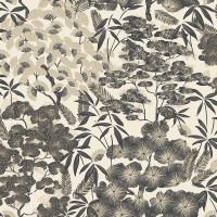 Обои Grandeco Ciara Винил на флизелине (0,53*10,05) Бежевый/Коричневый/Черный, Листья/Цветы арт-A 63001 — фото 1, Обои для стен