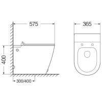 Товар: Унитаз SantiLine приставной с сиденьем Микролифт арт-SL-5030 - фото 3 Унитаз SantiLine приставной с сиденьем Микролифт арт-SL-5030 — фото 3, Умные унитазы