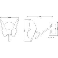 Настенный светильник Artelamp Darcy Прозрачный Золото арт-A2187AP-1GO — фото 4, Бра