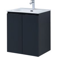 Тумба под раковину Aquanet Алвита New 60 подвесная Антрацит арт-277523 — фото 3, Тумбы под раковину