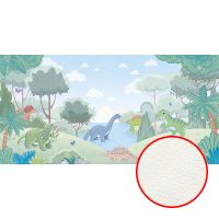 Фреска детская Ortograf Little Friends 34363 Фактура флок FLK Флизелин (6*3) Голубой/Зеленый, Животные арт-34363 (флок FLK) — фото 1, Фрески