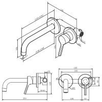 Смеситель для раковины AM.PM X-Joy S Черный матовый арт-F85B72622 — фото 9, Смесители для раковины