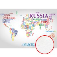 Фреска Ortograf Карты мира 5992 Фактура бархат FX Флизелин (3,9*2,7) Серый/Разноцветный, Карты/Надписи арт-5992 (бархат FX) — фото 1, Фрески