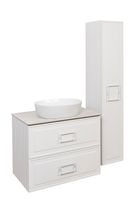 Шкаф пенал La Fenice Cubo 30 подвесной Белый матовый арт-FNC-05-CUB-B-30 — фото 4, Пеналы для ванной комнаты