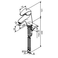 Смеситель для раковины Damixa Cosmo Хром арт-100290038 — фото 2, Смесители для раковины