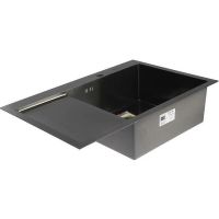 Кухонная мойка Aflorn Premium 78 Графит арт-AF97851F-R — фото 2, Кухонные мойки