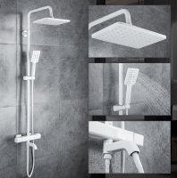 Товар: Душевая система Gappo G91 с термостатом Белая арт-G2491-8 - фото 15 Душевая система Gappo G91 с термостатом Белая арт-G2491-8 — фото 15, Душевые стойки