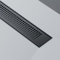 Душевой лоток AM.PM PrimeFlow 80 с Черной матовой решеткой Cut Gradient арт-W02SC-P11-080-01BM — фото 11, Душевые лотки