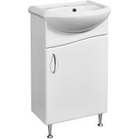 Тумба под раковину Stella Polar Волна 45 Белая арт-SP-00000231 — фото 1, Тумбы под раковину