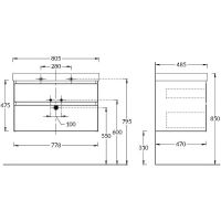 Товар: Тумба под раковину Kerama Marazzi Cubo 80 CUB.80.2\WHT.M подвесная Белая матовая арт-CUB.80.2\WHT.M - фото 3 Тумба под раковину Kerama Marazzi Cubo 80 CUB.80.2\WHT.M подвесная Белая матовая арт-CUB.80.2\WHT.M — фото 3, Тумбы под раковину