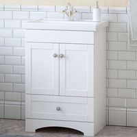 Тумба под раковину Corozo Техас 60 Белая арт-SD-00000361 — фото 1, Тумбы под раковину