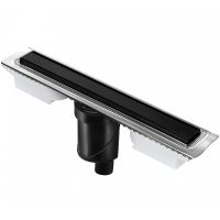 Душевой лоток Berges B1 Keramik 700 с Черной матовой решеткой арт-095018 — фото 1, Душевые лотки