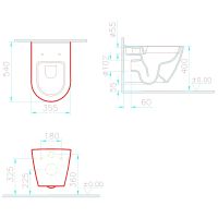 Унитаз Vitra Sanibelle подвесной без сиденья арт-7551B003-0075 — фото 8, Подвесные унитазы