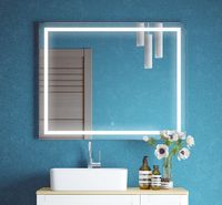 Товар: Зеркало Corozo Барго 100 с подсветкой с сенсорным выключателем арт-SD-00000804 - фото 2 Зеркало Corozo Барго 100 с подсветкой с сенсорным выключателем арт-SD-00000804 — фото 2, Зеркала в ванную комнату