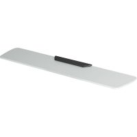 Стеклянная полка WasserKRAFT Wiese Оружейная сталь арт-K-8924 — фото 1, Полки для ванной и душа