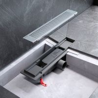 Душевой лоток AM.PM PrimeFlow 40 с решеткой Хром матовый Cut Gradient арт-W02SC-P11-040-01SB — фото 9, Душевые лотки