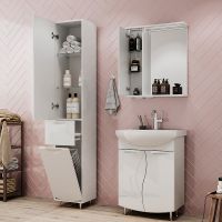 Тумба под раковину Volna Adel 70.2D Белая арт-tnADEL70.2D-01 — фото 7, Тумбы под раковину