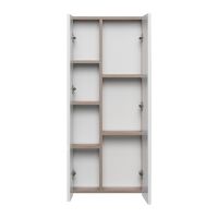 Подвесной шкаф Aquaton Мишель 43 Дуб эндгрейн Белый арт-1A244203MIX40 — фото 2, Шкафы для ванной