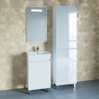 Тумба под раковину СанТа Марс 50 Белая арт-700239 — фото 3, Тумбы под раковину