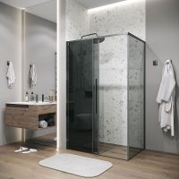 Душевой уголок Grossman Galaxy 100х90 профиль Графит сатин стекло тонированное арт-120.K33.01.1090.42.10 — фото 2, Прямоугольные душевые уголки