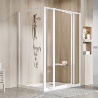 Душевая стенка Ravak Supernova PSS-80 профиль Белый стекло Transparent арт-940401O2Z1 — фото 3, Боковые стенки