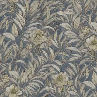 Обои Emiliana Parati Gianfranco Ferre Home 3 Винил на флизелине (1,06*10,05) Синий, Цветы арт-62069 — фото 1, Обои для стен