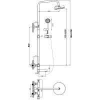 Душевая система Orange Хром арт-T02S3-911cr — фото 10, Душевые стойки