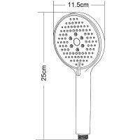 Товар: Ручной душ Orange Черный матовый арт-S13HSb - фото 7 Ручной душ Orange Черный матовый арт-S13HSb — фото 7, Лейки для душа