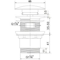 Товар: Донный клапан Orange Click-clack Белый арт-X1-004w - фото 3 Донный клапан Orange Click-clack Белый арт-X1-004w — фото 3, Донные клапаны