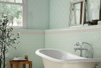 Керамическая плитка Adex Studio Liso Framed Fern настенная 7,3х14,8 см арт-ADST1068 — фото 2, Керамическая плитка