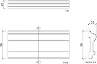 Молдинг Европласт 2000x96x25 мм арт-1.51.307 — фото 3, Молдинги