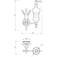 Дозатор для жидкого мыла Migliore Luxor Золото арт-26121 — фото 3, Дозаторы