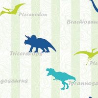 Обои детские Andrea Rossi Kids Land Винил на флизелине (1,06*10,05) Зеленый, Животные арт-54267-1 — фото 1, Обои для стен