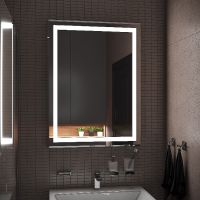 Зеркало Континент Пронто 600х800 с подсветкой с механическим выключателем арт-ЗЛП154 — фото 1, Зеркала в ванную комнату