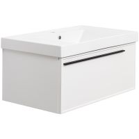 Тумба под раковину La Fenice Elba 80 подвесная Белая матовая арт-FNC-01-ELB-B-80 — фото 1, Тумбы под раковину